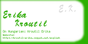 erika kroutil business card